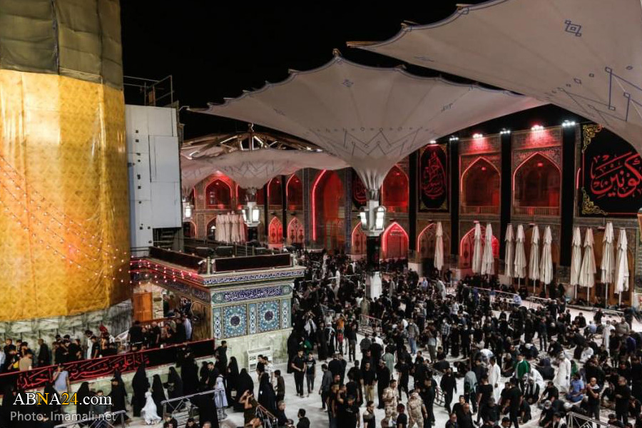 “La atmósfera del Santuario del Imam Alí (P) en vísperas del aniversario del fallecimiento del Santo Profeta (Bpd)”