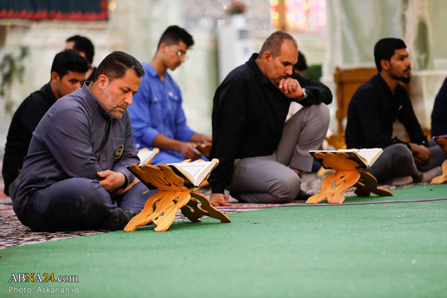 تقرير مصور/ العتبة العسكرية المقدسة تقيم المحفل القرآني بذكرى اربعينية اية الله السيد "سعيد الحكيم"