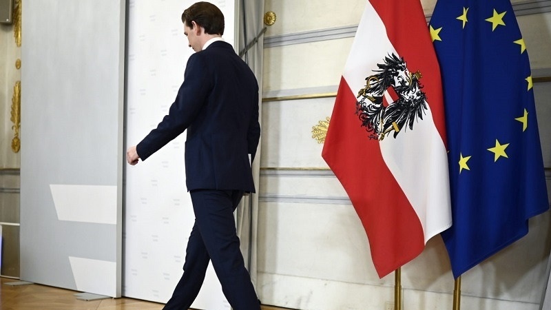 La démission du chancelier de l'Autriche