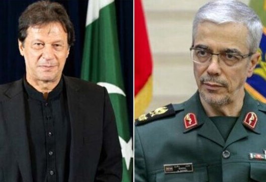 اللواء باقري يبحث اخر التطورات الامنية للمنطقة مع عمران خان