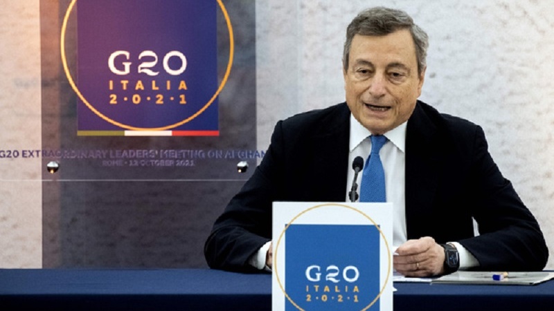 Draghi al G20: l'Onu agirà in Afghanistan