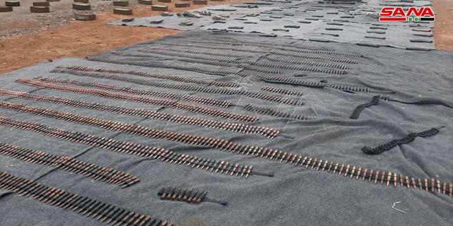 Amounts of weapons, ammo, narcotics found in Damascus, Quneitra (+Photos)
