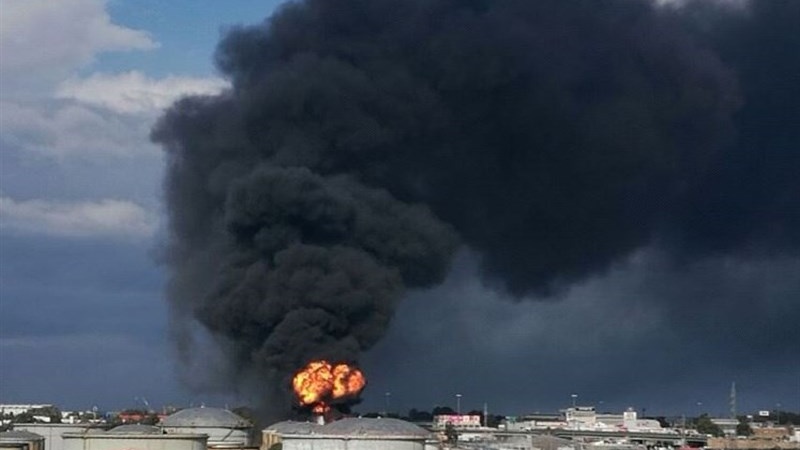 Kilang Minyak Kuwait Terbakar