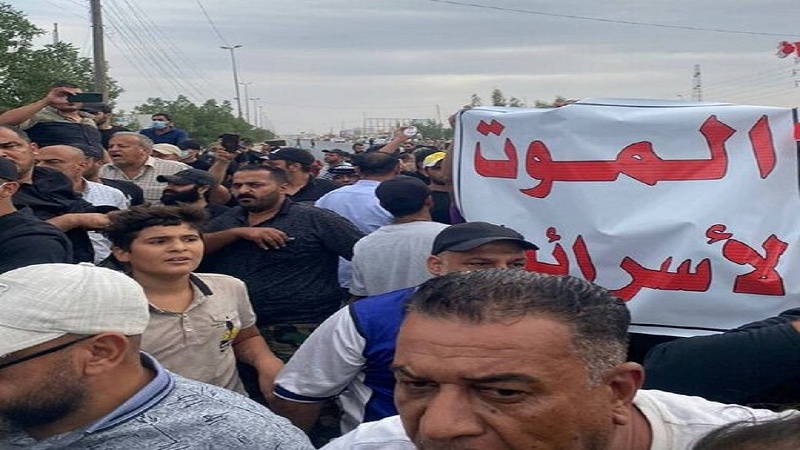 خۆپیشاندان دژی ئەنجامی هەڵبژاردن لە بەغدا