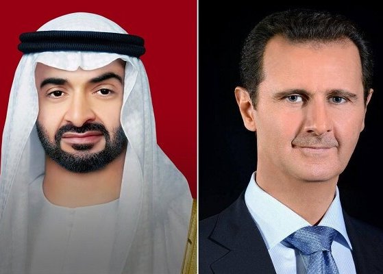 الرئيس السوري يبحث مع ولي عهد أبو ظبي العلاقات الثنائية وسبل تعزيزها