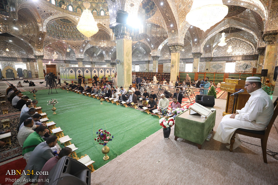 تقرير مصور/ العتبة العسكرية المقدسة تقيم محفلا قرآنيا بالتعاون مع العتبة الحسينية المقدسة