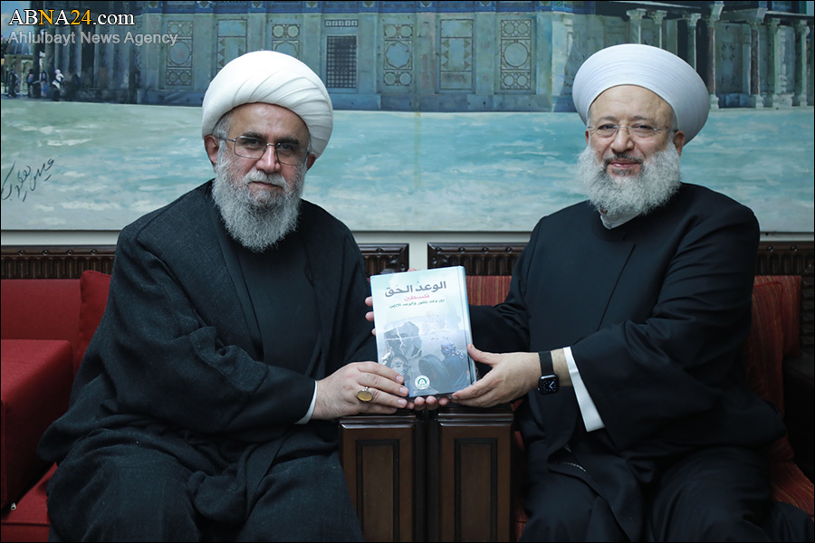 تصویری رپورٹ/ اہل بیت(ع) عالمی اسمبلی کے سیکرٹری جنرل کی علمائے مزاحمت کی ورلڈ یونین کے سربراہ سے ملاقات