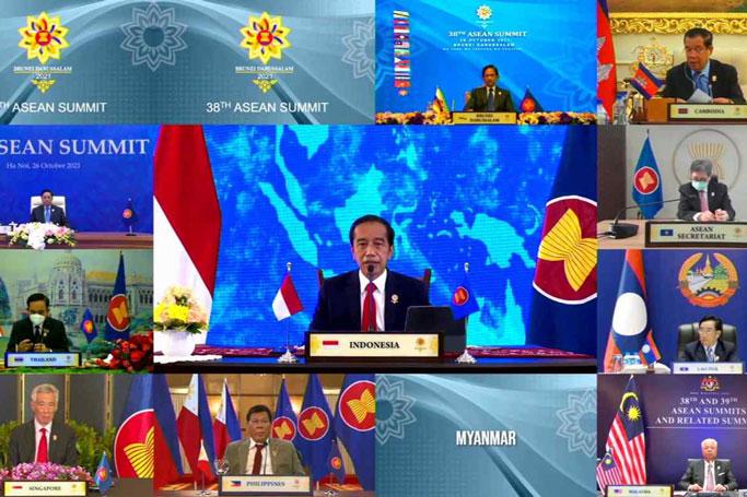ျမန္မာ့အေရး ေျဖရွင္းရာတြင္ တိုးတက္မႈ ကင္းမဲ့ေနမႈအေပၚ အားရ ေက်နပ္မႈ ရွိမေနဟု အာဆီယံ ေခါင္းေဆာင္မ်ား ထုတ္ေဖာ္