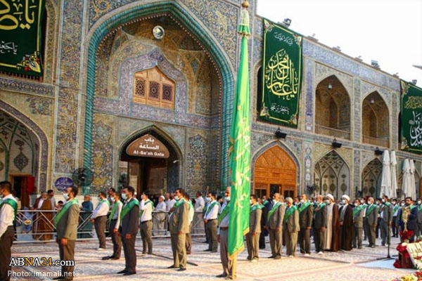تقرير مصور/ منتسبو العتبة العلوية يحيون الذكرى العطرة لولادة النبي (ص) خلال الزيارة الصباحية