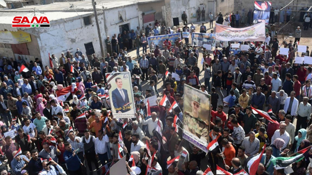 Syrians rally against Turkish forces’ arbitrary measures, demand their pullout 