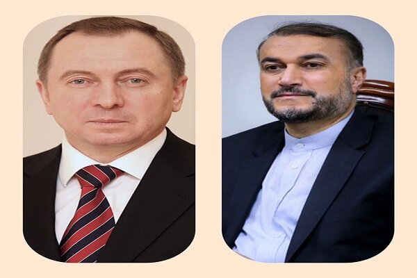 وزير الخارجية الايراني يبحث مع نظيره البيلاروسي اوضاع الرعايا الايرانيين