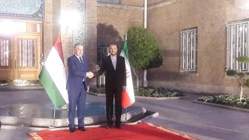 Әмирадбуллаһијан Таҹикистанын хариҹи ишләр назирини гаршылајыб