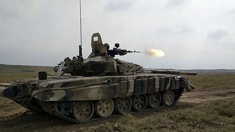 Pasukan Tank Azerbaijan Gelar Latihan Tempur