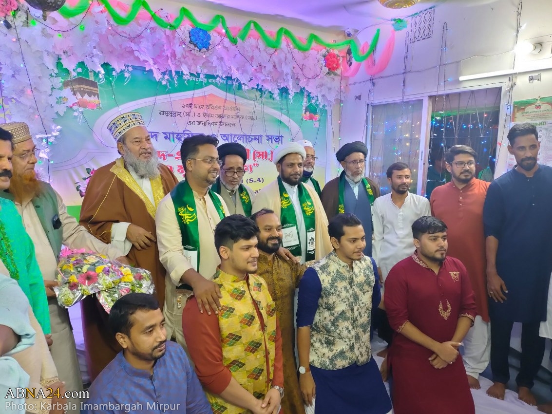 Photos: Shia, Sunni religious scholars attend holy Prophet birthday in Mirpur of Dhaka, Bangladesh