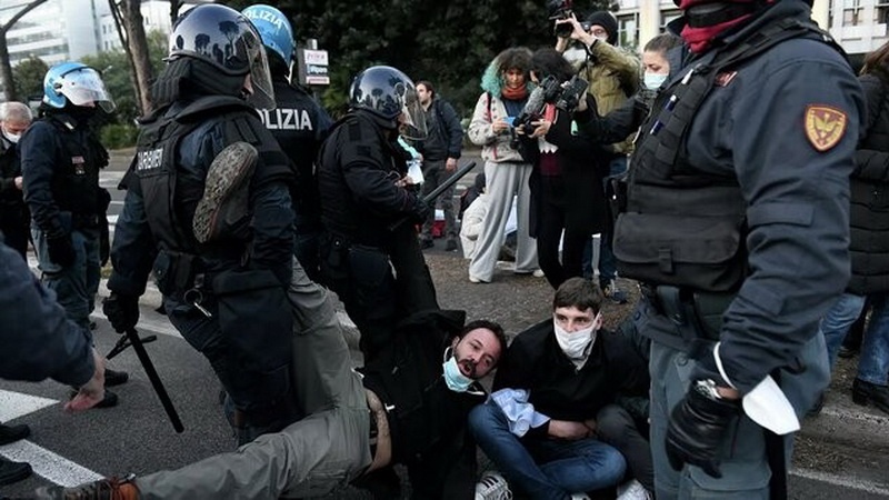 В Риме прошла манифестация противников саммита G20