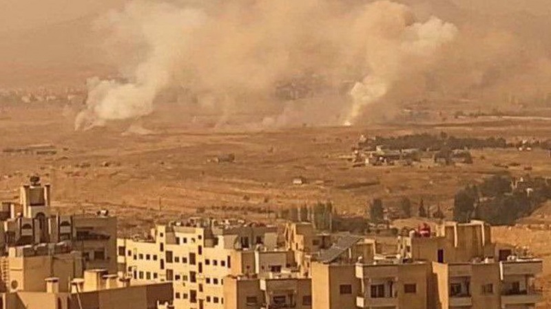 Syrische Luftabwehr wehrt israelische Aggression am Tag in der Nähe von Damaskus ab