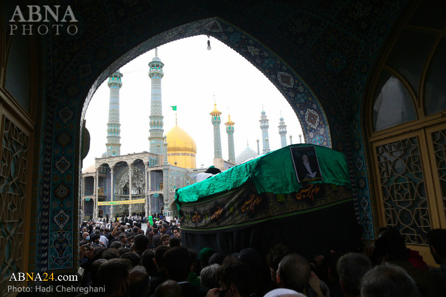 تقرير مصور/ تشييع جثمان آية الله "السيد عزيز الله عمراني مرتضوي" في قم المقدسة