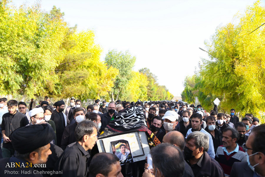 تصویری رپورٹ/ ابنا کے فوٹوگرافر سید مرتضیٰ حسینی کے تشییع جنازہ کی رسومات