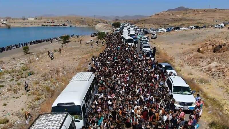 مشائخ ووجهاء العبدية بمأرب يؤكدون وقوفهم إلى جانب الجيش واللجان لتحرير اراضي محتلة