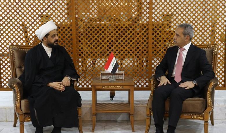 الشيخ الخزعلي يؤكد لفائق زيدان محاسبة المتسببين بقتل وجرح المتظاهرين وفقا للقانون