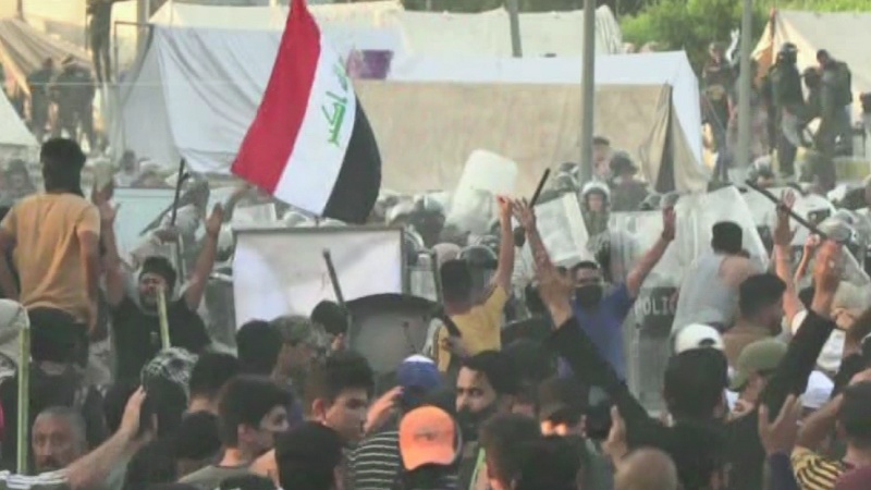 Zwei Tote und 125 Verletzte bei heutigen Protesten in Bagdad gegen Wahlergebnisse