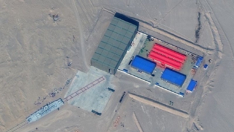 Китайцы изготовили макет американских кораблей для отработки ракетных ударов