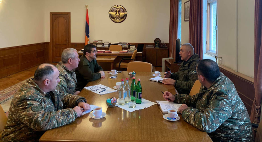 Араик Ханкәндидә Русија сүлһмәрамлыларынын хатирәсинә абидә вә хијабанын ачылышы кечирди