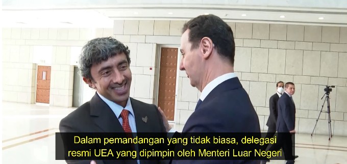 Menlu UEA Kunjungi Damaskus
