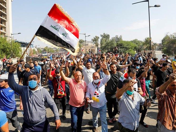 احتجاجات في بغداد ضد نتائج الانتخابات.. وغلق المنطقة الخضراء