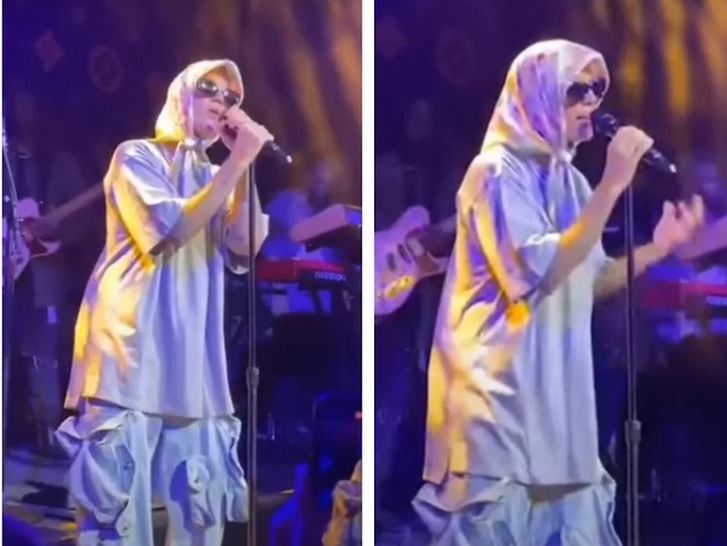 Canadian singer Justin Bieber accused of mocking Islam after wearing headscarf at Utah concert