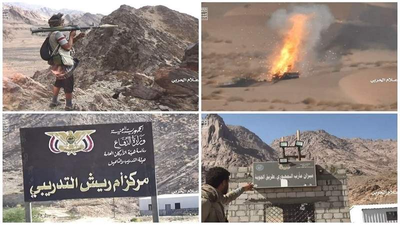الإعلام الحربي يوزع مشاهد نوعية لتطهير عدد من السلاسل الجبلية والقرى شمال الجوبة بمارب 