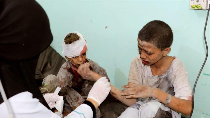 "Niños yemeníes pagan el precio de la invasión saudí" 