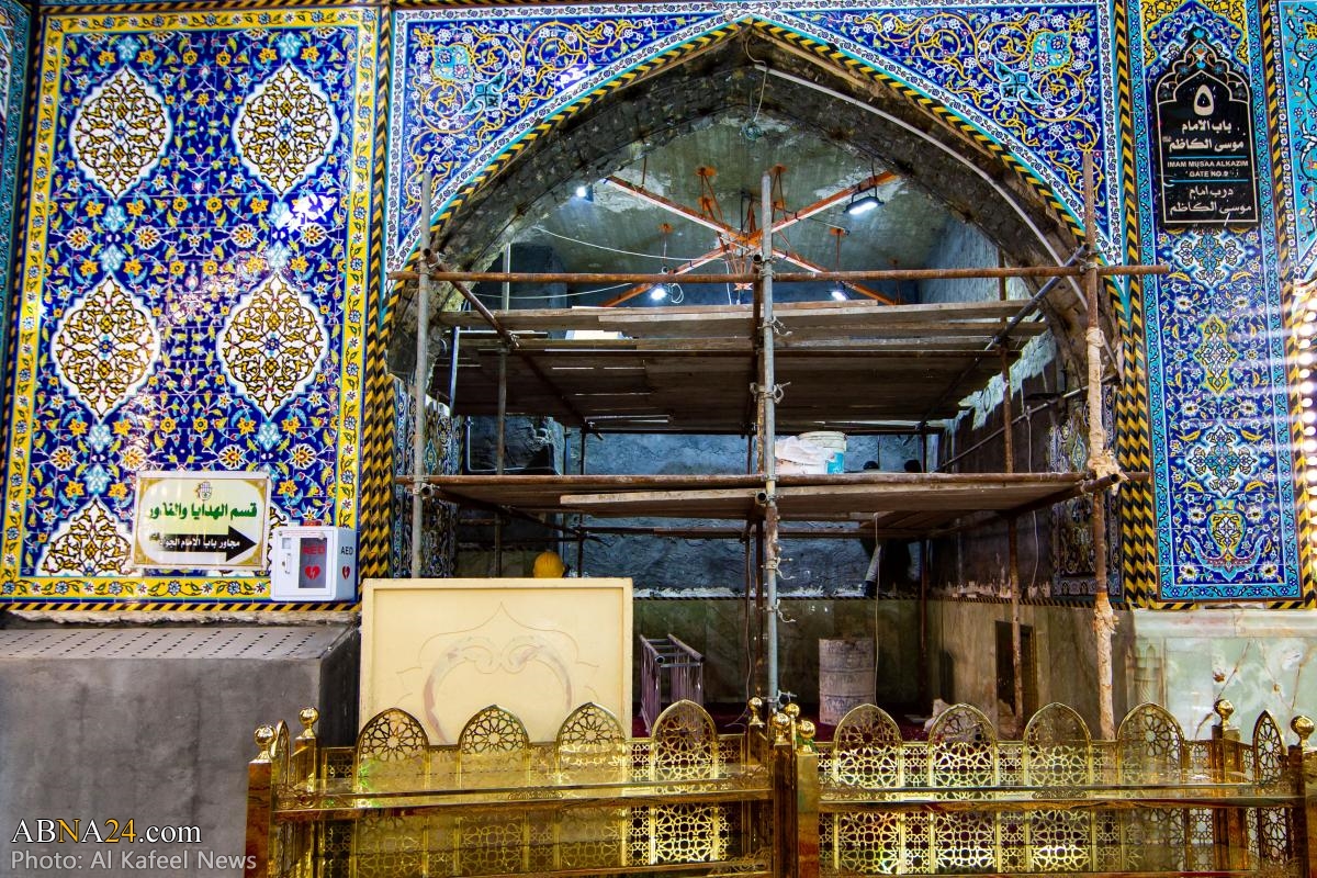 Engineers of al-Abbas shrine starts stages of rehabilitation and design of Imam al-Kadhim gate (+Photos)