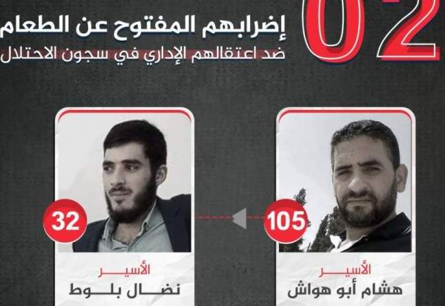 أسيران فلسطينيان يواصلان الإضراب عن الطعام في سجون العدو الصهيوني