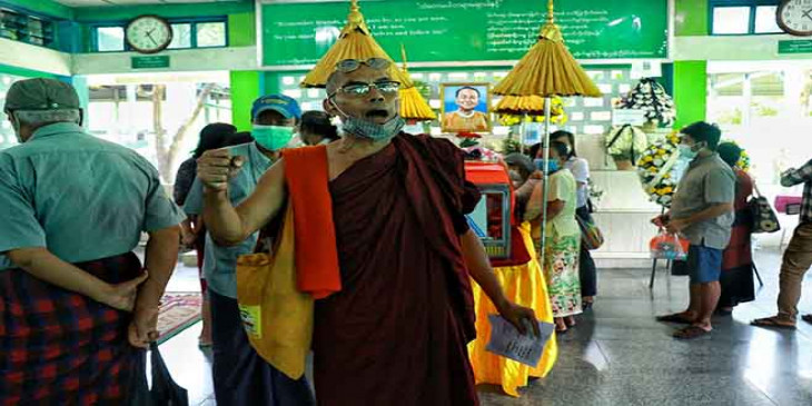 အန္အယ္လ္ဒီ ပါတီ ဗဟိုေကာ္မတီဝင္ မုံ႐ြာေအာင္ရွင္၏ ဈာပန က်င္းပ