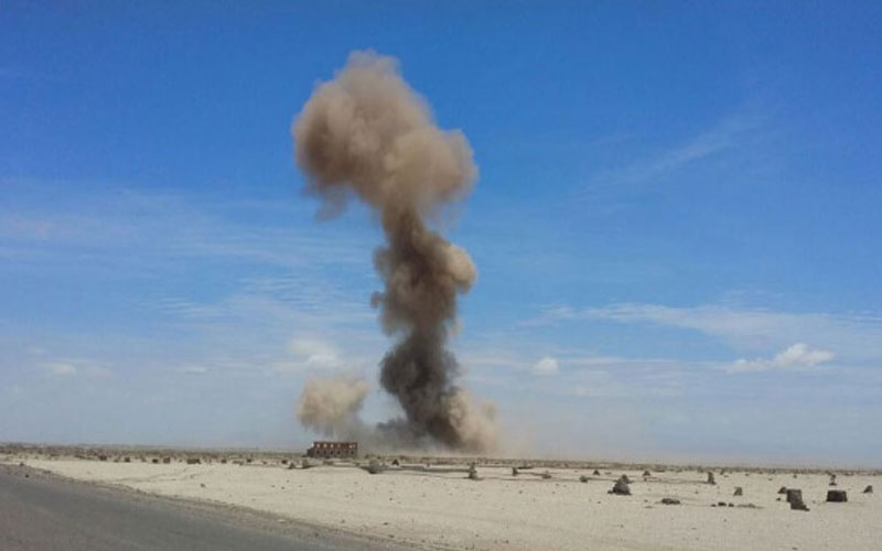 انفجارعبوة ناسفة برتل شاحنات أمريكية في ريف الحسكة السورية