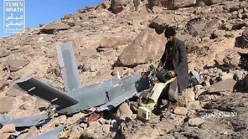یمنی فون نے سعودی اتحاد کا ایک اور ڈرون مار گرایا