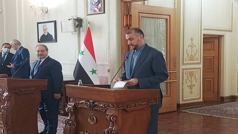 تاران ، میوانداری وەزیری دەرەوەی سوریا