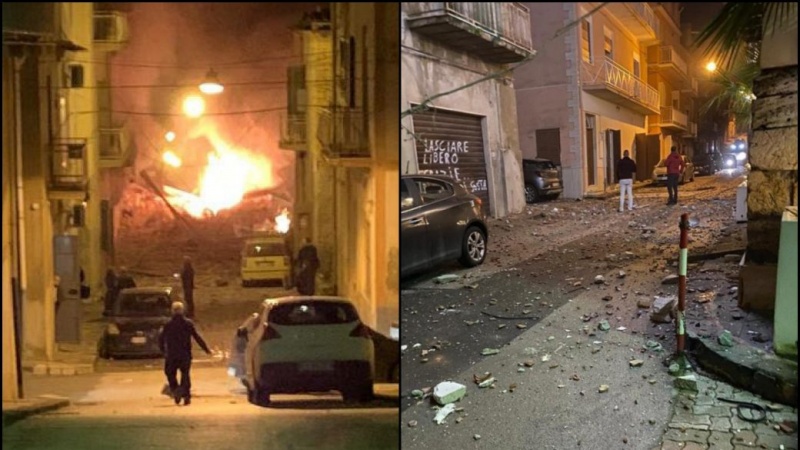Sicilia, esplosione e crolla palazzina: almeno 8 dispersi