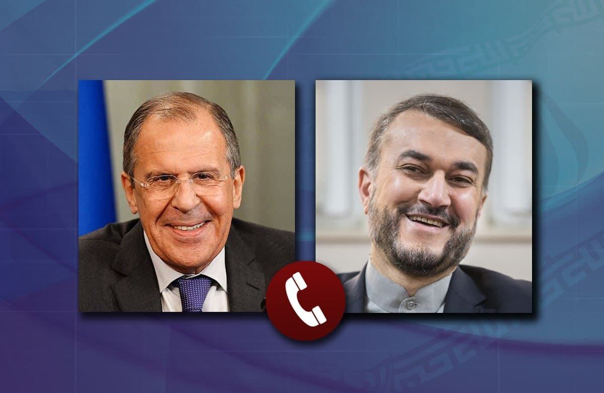 ایران اور روس کے وزرائے خارجہ کا ویانا مذاکراتی عمل پر تبادلہ خیال