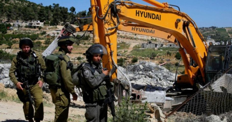 Israeli occupation army bulldozes land, uproots 120 fruitful trees in al-Khalil