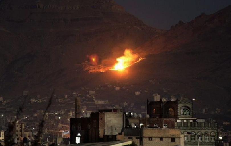 غارتان لطيران العدوان السعودي الأمريكي على العاصمة صنعاء 