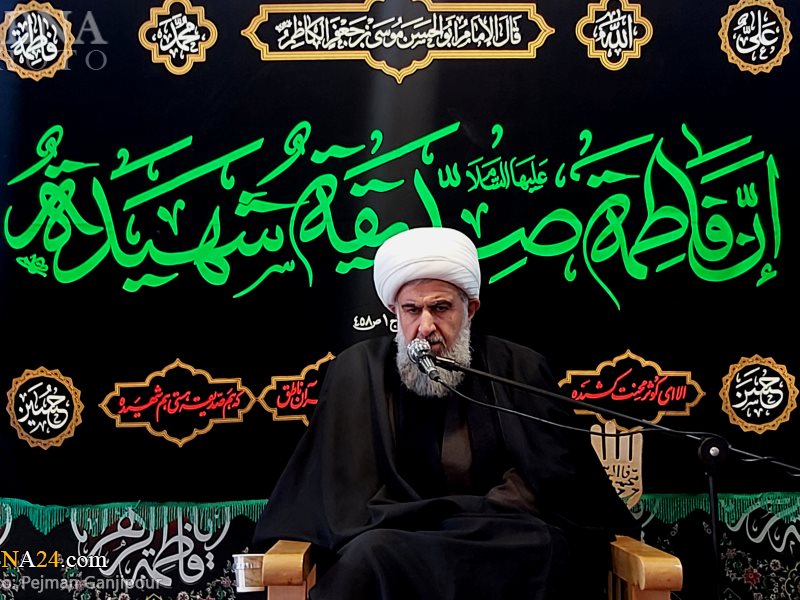 تقرير مصور/ مجلس عزاء في أقدم مساجد اصفهان بمناسبة استشهاد السيدة "فاطمة الزهراء"(ع)