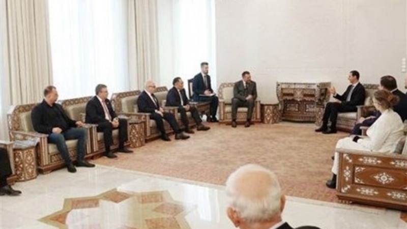 Rusya Parlamento Heyeti Beşar Esad ile görüştü