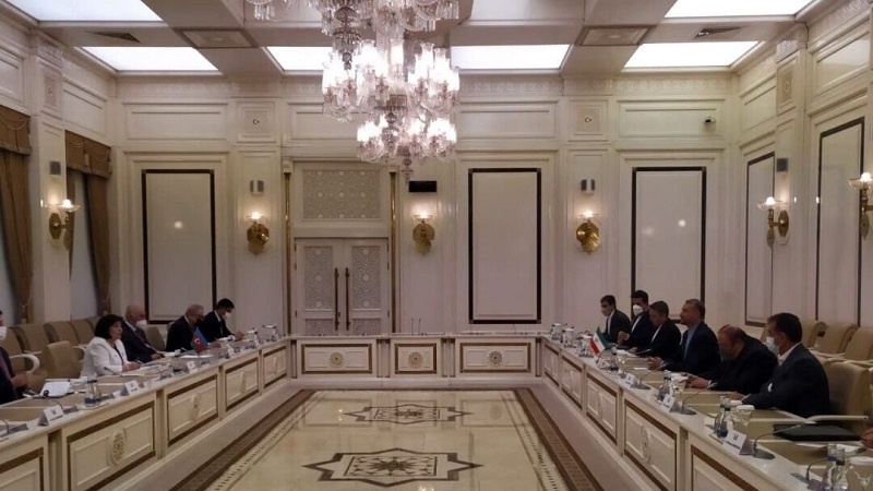Встреча Амир-Абдуллахиана со спикером Национального Собрания Азербайджанской Республики