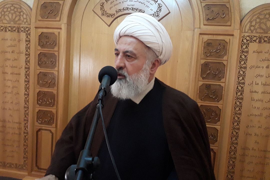 الشيخ علي الخطيب: كل الحروب التي نواجهها هدفها دعم الكيان الغاصب