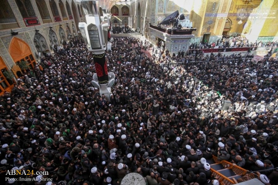 تقرير مصور/ العتبة العلوية ترعى المسيرة العلمائية في ذكرى شهادة سيدة نساء العالمين (ع)