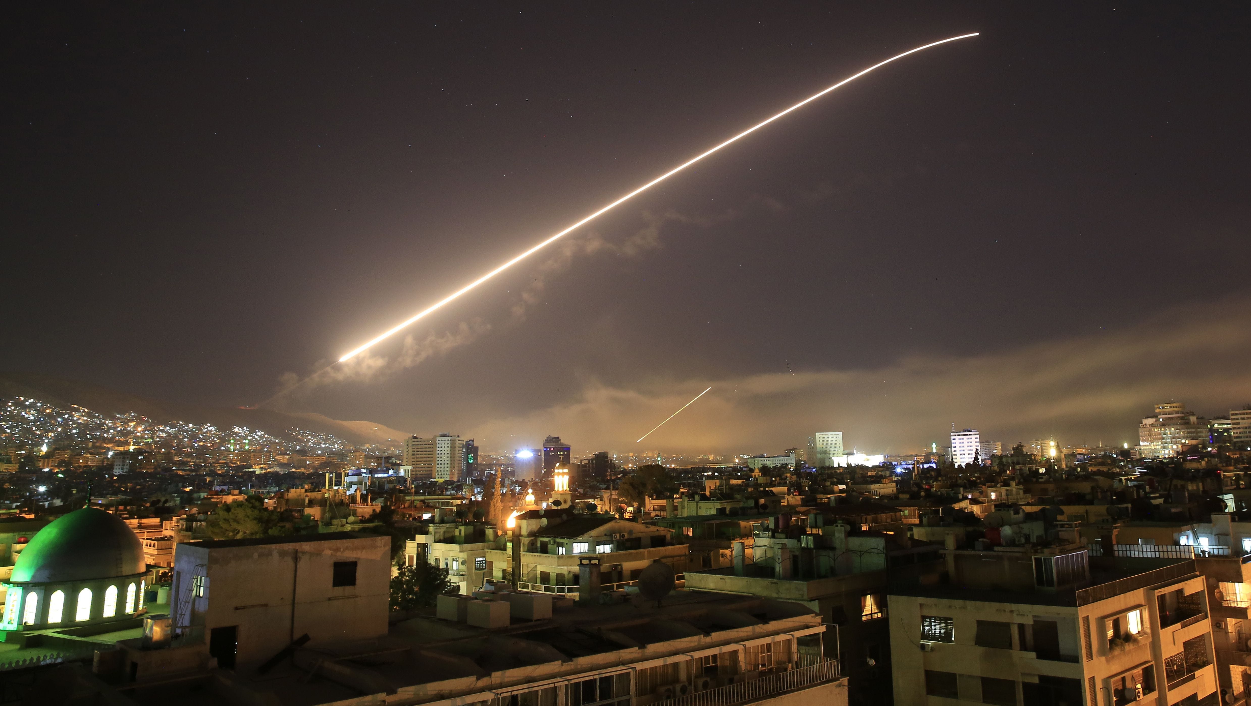 Syria air defenses confront Zionists' attack on Latakia