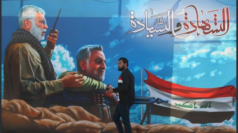شہید قاسم سلیمانی اور شہید ابومہدی المہندس کی برسی کے موقع پر عراق بھر میں تقاریب کا انعقاد