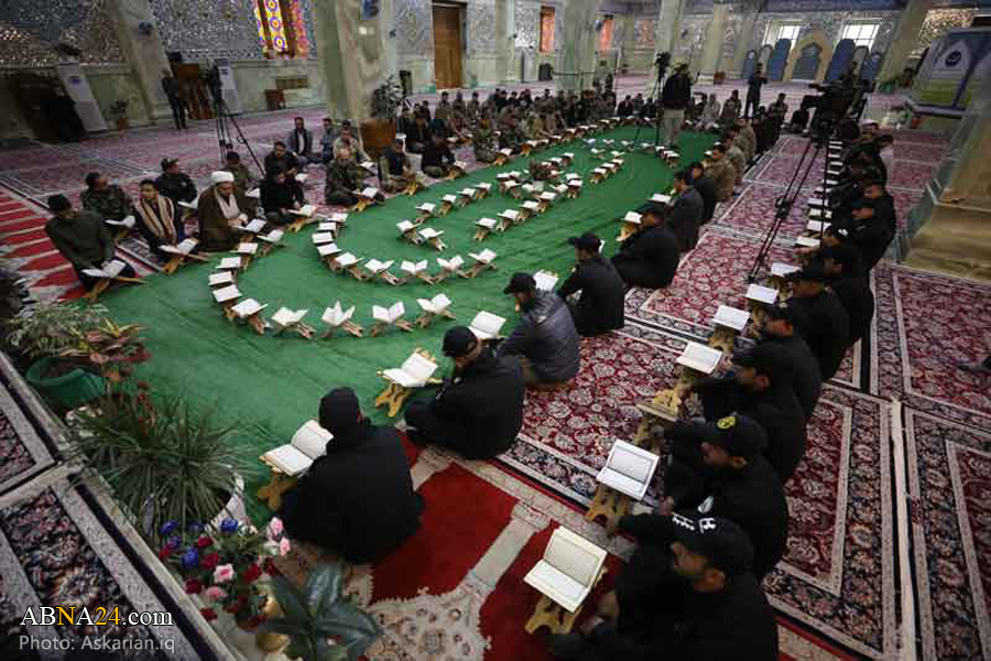 تقرير مصور/ العتبة العسكرية المقدسة تقيم محفلا قرآنيا بالتعاون مع مديرية التوجيه العقائدي في بغداد